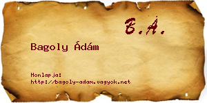 Bagoly Ádám névjegykártya